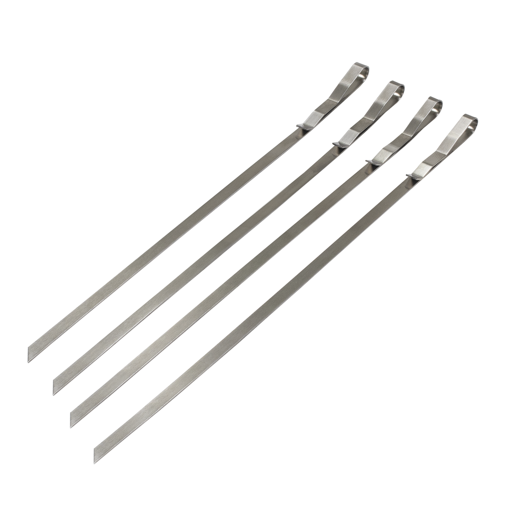 4 Stück Edelstahl-Spieße