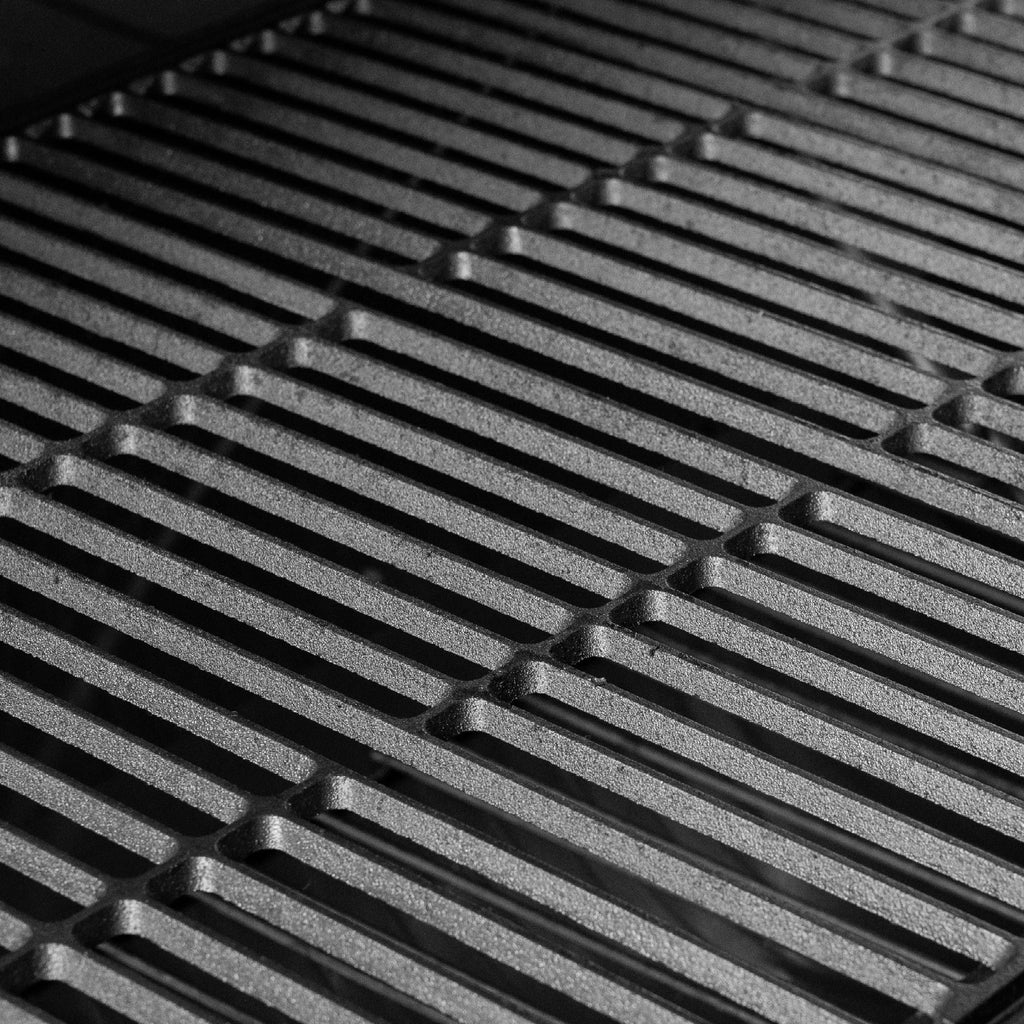 Closeup of the cooking grate