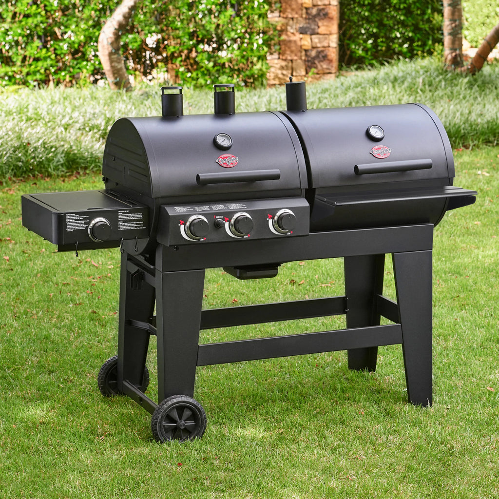 Double R Grilling Double Play™ Gas & Charcoal Grill - Chargriller International